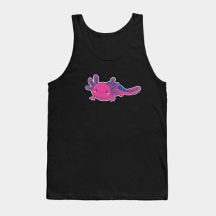 Bi Pride Axolotl | Cute Design with Bisexual Flag Colors Tank Top
